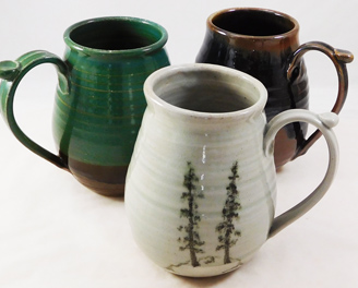 24 oz pottery mugs