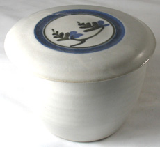 Stony white French Butter Dish