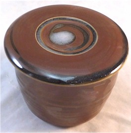 Brown/Black French Butter Dish #1