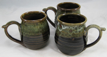 11 oz Mug, Brown and mottled tan
