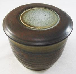 French Butter Dish with glaze variation Photo#02