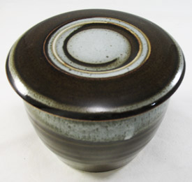 French Butter Dish with glaze variation Photo#03
