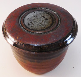 French Butter Dish with glaze variation Photo B