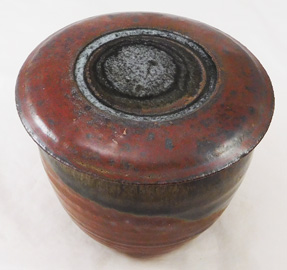 French Butter Dish with glaze variation Photo G