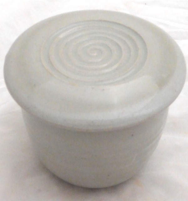 Stony white French Butter Dish